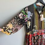 Johnny Was NEW Tibby Jaime Long Sleeve Floral Silk Midi Dress Size Small Photo 4
