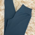 Buffbunny Collection  Crossover Leggings Large Teal Blue V-Back Buttery Soft Photo 0