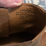 Gap  Leather Zip Block Heeled Bootie in Tan Photo 4