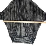 Moth Anthropologie Open Front Chunky Knit Cardigan Size XS Neutral Layering Cozy Black Photo 8