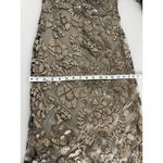 Tadashi Shoji  Lace Gold Sequin Mother of the Bride Formal Gown Long Maxi Dress 6 Photo 6