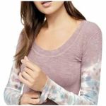 Free People ✨ Misty Mountain Big Sur Tie Dye Long Sleeve Sz Medium Top✨ Photo 3