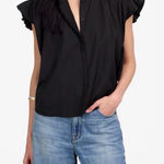 Madewell | Poplin Shirred Button-Up Shirt Photo 0