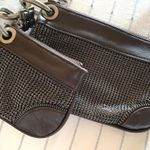 BCBGMAXAZRIA BCBG Leather and Mesh wristlet LKN Photo 1