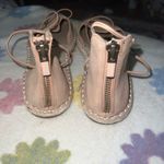 Eileen Fisher  Lace Up D’Orsay Lee Espadrille Latte Flat Sandal Size 9 NWOT Photo 3