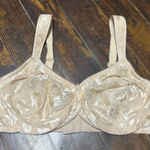 Wacoal  retro chic nude semi sheer thick strap lacy sexy 34D bra Photo 0