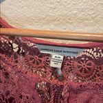 American Eagle  Women’s Bohemian Peasant Lace Coquette Girl Top Size Medium Pink Photo 2