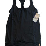 ASICS Womens XS Black Racerback Lacombe Singlet WR0303RT-90 NWT Photo 0