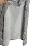 Rhode Stella Maxi Dress Silver Metallic Gown Slit Size XS Photo 5