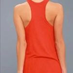 Free People Intimately Red Ribbed Racerback Tank High Neck Flowy Photo 1
