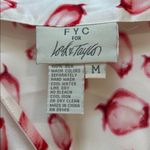 100% Silk Y2K Cheetah‎ Pink Red Chemise Lingerie Slip Dress Size Medium White Photo 2