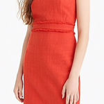 J.Crew  Sheath Dress in Red Tweed - NWT! Photo 0