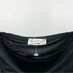 Free People NWOT Ruched Ribbed Bodysuit Size XS in Black Photo 4