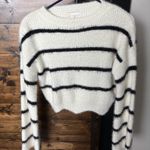 GB  white and black striped crewneck sweater  Photo 0