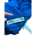 ZARA  Blue Wide Leg High Waist Trousers Dress Pants Womens Size S Photo 8