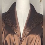 Tadashi Shoji Tadashi Collection Chocolate Brown
Shimmer Beaded Collar Peplum
Blouse Size 16 Photo 1