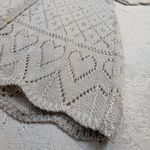 Crochet Knit Short Sleeve Cardigan – Women's M Cream V Photo 1