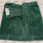 Newbury Kustom Green Corduroy Mini Skirt Photo 1