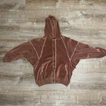 Urban Outfitters Oversized Button Up Hoodie Brown Sz XS Photo 9