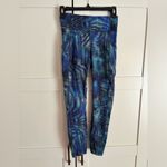 Lululemon  wunder train leggings 25” crop size 4 in blue multi color Photo 2