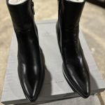 Aquatalia Cia Boot 9.5 Black Western Pointed Toe Ankle Photo 8