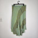 Laundry by Shelli Segal Flowy Skirt Midi Skirt High-low Green Blue Size 12 Photo 2