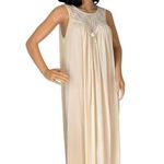 American Vintage Vintage Gilead USA long sleeveless nightgown lace satin in cream size medium Photo 6