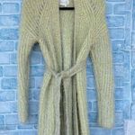 Anthropologie  Larkin yellow shimmer cardigan sweater small Photo 0