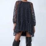 ZARA  Organza Daisy Print Mini Dress Photo 0