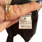 Elegant Black Women's Bat sleeved tie front Romper size small Photo 8