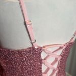 Women’s Pink Sequined Short Homecoming Party Dress Ruffle Hem CorsetBack Size 8 Photo 12