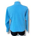 LL Bean Womens Quarter Zip Fleece Pullover Shirt Top Blue Outdoor Winter XL Photo 4