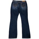 Seven7 Slim Bootcut Bold Stitching 5 Pocket Cut Denim Blue Jeans ~ Women's 10 Photo 1