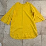 Soft Surroundings  Yellow V-Neck Bell Sleeve Top tunic dress size 1x Photo 2