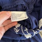 Knox Rose Floral Embroidered Front Tie Jumpsuit - Size Medium Photo 8