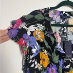 Rachel Roy  Top Women 2XL NWT Black Floral Short Sleeve Garden Maximalist Career Photo 2