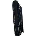 Banana Republic  Long Sleeve Black Blue Cream Abstract Print Women’s Dress size s Photo 3