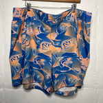 Columbia  PFG Womens Size 2X Shorts Blue Orange Floral Fish Photo 0