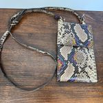 Faux snake skin crossbody NWOT Black Photo 0