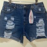 Cali 1850 Womens New  High Rise 90’s Boyfriend MIDI Shorts Photo 0