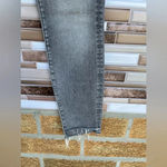 Mother 24 high waisted looker ankle fray huntress jeans gray 25 Gray Photo 3