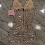 Hello Molly Gold Sequin Bodycon Mini Dress Photo 3