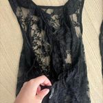 Black Lace Halter Lingerie Slip Dress XL Size 1X Photo 3