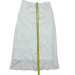 Lulus NWT Women's Pleasant Poise White High-Rise A-Line Midi Skirt Size L Photo 6