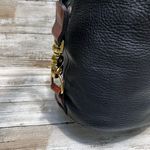 VTG Leather Bucket Purse Pattie Jarrell Black Convertible Sling Western 90s Boho Photo 10