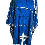 Rundholz black label globe apple print tunic dress one size fits most Blue Photo 1