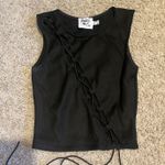 Princess Polly Black Tie Top Photo 0