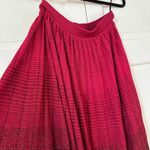 Ulla Johnson Billie Metallic Stretch Knit Midi Skirt Gradien Fuchsia Size Medium Photo 15