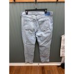 Abercrombie & Fitch Abercrombie Fitch Womens Jeans Light Wash Straight Leg Distressed Size 16 33 Photo 5