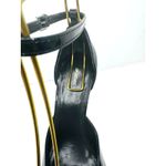 Sportmax Black Leather Mary Jane Pumps Size EU 37 Classic Heel Dress Shoes Photo 2